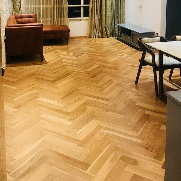 Chevron Natural Oak